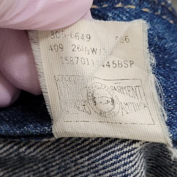 Vintage 80s LEE Riders Jeans Womens 00 24x29 Union TALON USA - Picture 4 of 16